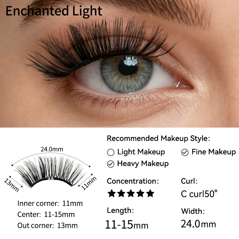 Wholesale 16-Style Soft Magnetic Lash Kit - Patented Full-Length Flexible Strip Technology