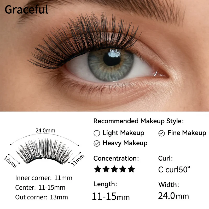 Wholesale 16-Style Soft Magnetic Lash Kit - Patented Full-Length Flexible Strip Technology
