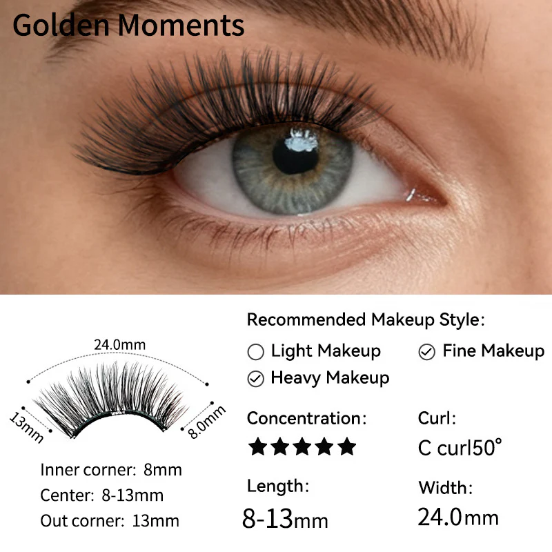 Wholesale 16-Style Soft Magnetic Lash Kit - Patented Full-Length Flexible Strip Technology