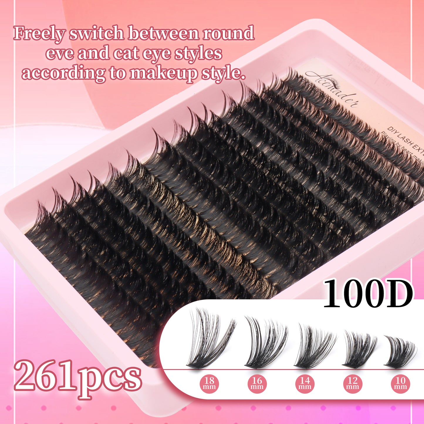 Entry-Level B2B Sample Pack: 261-Cluster DIY Lash Spa Kit with FREE Handmade Straw Bag