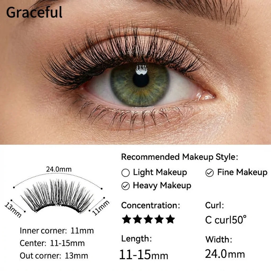GRACEFUL - 2026 Premium Magnetic Lash Kit | UCharmLashes