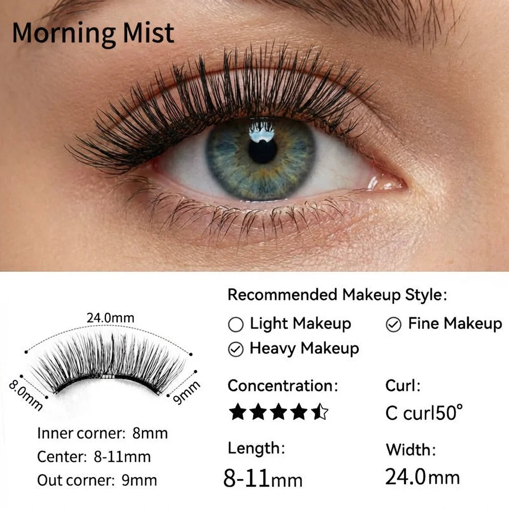 MORNING MIST - 2026 Premium Magnetic Lash Kit | UCharmLashes