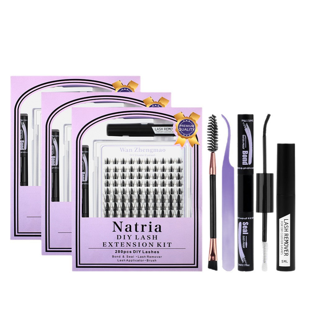 JMJIA Cross-border DIY Lash Extension Kit - High Volume False Eyelashes