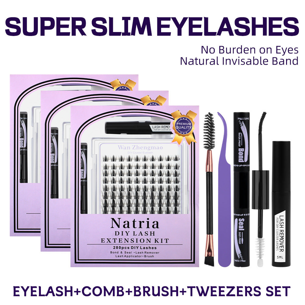 JMJIA Cross-border DIY Lash Extension Kit - High Volume False Eyelashes